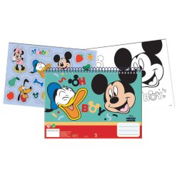   Disney Mickey  Oh Boy Caiet de schițe spirală A/4 cu 40 de foi și autocolante