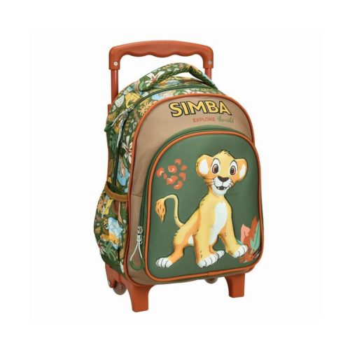 Disney Regele Leu Explore rucsac pentru gradinita cu roti, geanta 30 cm