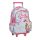 Barbie Paints rucsac școlar pe roți, 46 cm