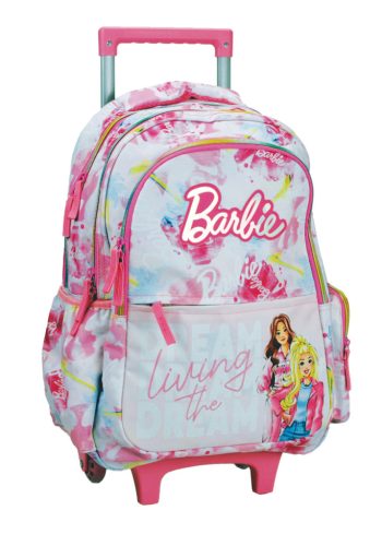 Barbie Paints rucsac școlar pe roți, 46 cm
