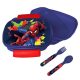 Omul Păianjen Splotch cutie pentru sandvișuri + set de tacâmuri