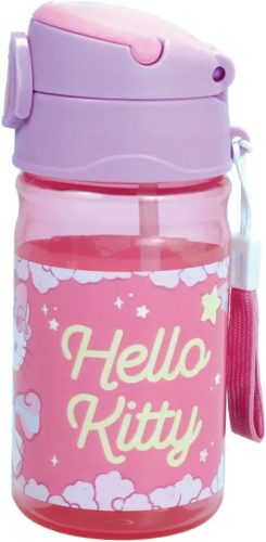 Hello Kitty Unicorn sticlă de plastic cu cârlig 350 ml