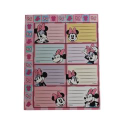  Disney Minnie  Etichetă de caiet Joy cu abțibilduri, 16 buc