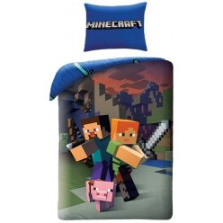   Minecraft Steve and Alex set de lenjerie de pat 140×200cm, 70×90 cm