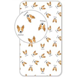 Câine Cearsaf cu elastic Basenji 90x200 cm