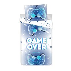 Gamer Game Over set lenjerie de pat 140×200cm, 70×90 cm