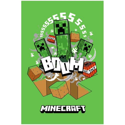 Minecraft Pătură Boom Creeper super pufoasă de polar 100*150cm
