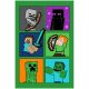 Minecraft Fight Badges pătura super moale polară 100*150cm