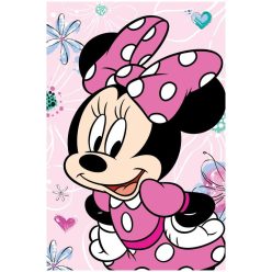Disney Minnie  Pătură microfleece Flowers 100x150cm