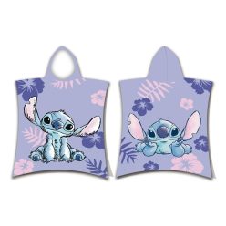   Disney Lilo și Stitch Purple poncho prosop de plajă 50x115 cm