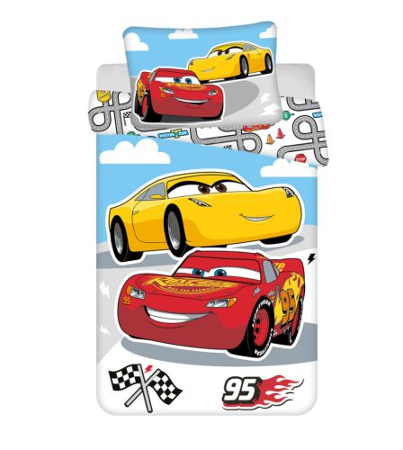 Disney Mașini Road  lenjerie de pat pentru copii 100×135cm, 40×60 cm