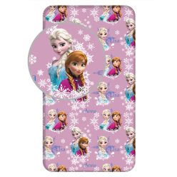   Disney Regatul de gheață Duo Sisters cearșaf cu elastic 90x200 cm