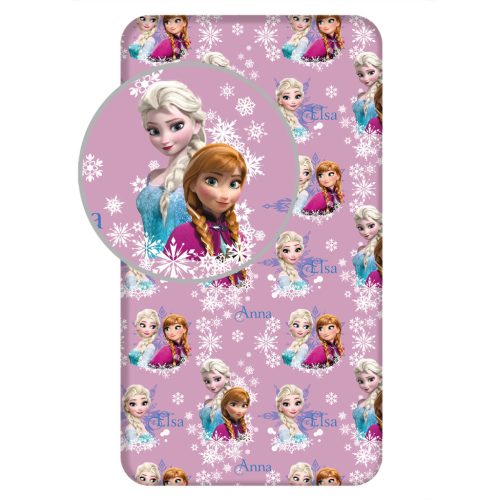 Disney Regatul de gheață Duo Sisters cearșaf cu elastic 90x200 cm