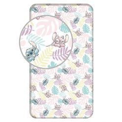Disney Lilo și Stitch Leaves cearșaf cu elastic 90x200 cm