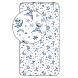 Disney Lilo și Stitch Rainbow cearșaf cu elastic 90x200 cm