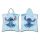 Disney Lilo și Stitch Blue poncho prosop de plajă 50x115 cm