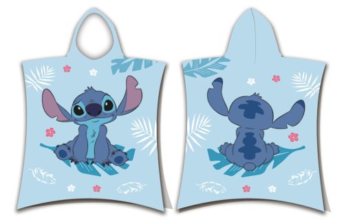 Disney Lilo și Stitch Blue poncho prosop de plajă 50x115 cm