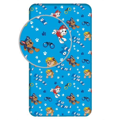Patrula Cățelușilor Hello Adventure cearșaf cu elastic 90x200 cm
