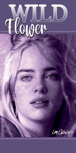 Billie Eilish Wild Flower prosop de baie, prosop de plajă 70x140cm