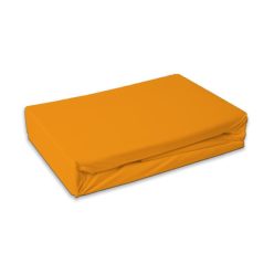   Colorat Orange Cearșaf portocaliu din frotir cu elastic 60x120 cm