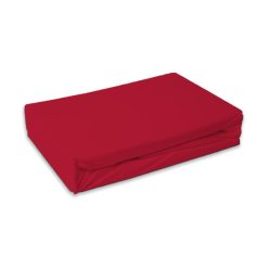 Colorat Red Cearșaf din frotir roșu cu elastic 90x200 cm