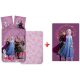 Disney Regatul de gheață Purple  set de lenjerie de pat pentru copii și pătură polară