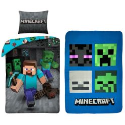 Minecraft Set miner cuvertură de pat și pătură polară