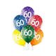 La mulți ani Balon colorat La mulți ani 60, set de 6 bucăți 12 inch (30cm)