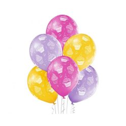 Muffin Cupcakes, balon, 6 buc 12 inch (30 cm)