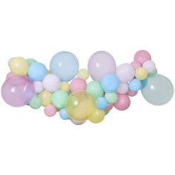 Bebe Pastel Set ghirlandă colorată de baloane 65 buc