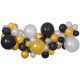 Bebe Silver-Gold-Black Baloane colorate, set ghirlande de baloane 65 buc