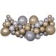 Colorat Silver-Gold balon, set ghirlandă cu baloane 65 buc
