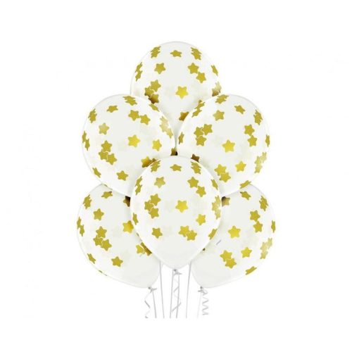 Colorat Stars, Set de baloane cu stele, 6 buc. 30 cm (12 inch)