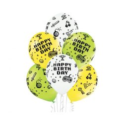   Gamer Gamer Birthday Jucărie Balon de ziua de naștere, 6 buc 12 inch (30cm)