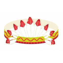 Indian Petrecere Indiană, bentiță 3 bucăți