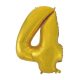 Numere Gold Mat Balon din folie aurie cu cifra 4 92 cm
