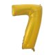Numere Gold Mat Balon folie cifră 7 aurie - 92 cm