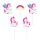 Unicorn Rainbow  lumânare de tort, set de lumânări 5 buc