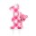 Numere Pink Teddy Lumânare cu sclipici pentru primul aniversar