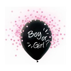   Băiat sau Fată Pink Balon umplut cu confetti roz, 4 buc 12 inch (30 cm)