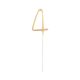 Numere Gold Artificiu aurie numărul 4 17 cm