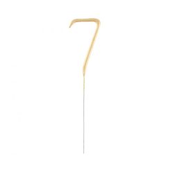 Numere Gold Scânteietoare aurie numărul 7, 17 cm