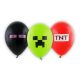 Minecraft TNT Balon de petrecere, set de 6 bucăți, 12 inch (30 cm)