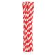 Colorat Red Stripes Paie Roșii Flexibile de Hârtie Pachet de 12