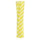 Colorat Yellow Stripes Paie din Hârtie Galbene Flexibile 12 buc