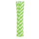 Colorat Green Stripes 12 Paie Flexibile de Hârtie Verzi