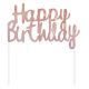 La mulți ani Rose Gold Decorațiune tort Happy Birthday
