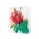 Trandafir Watercolor sac cadou de hârtie 20x25x10 cm