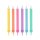Colorat Jumbo Neon lumânare tort, set lumânări 12 buc