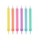 Colorat Jumbo Neon lumânare tort, set lumânări 12 buc